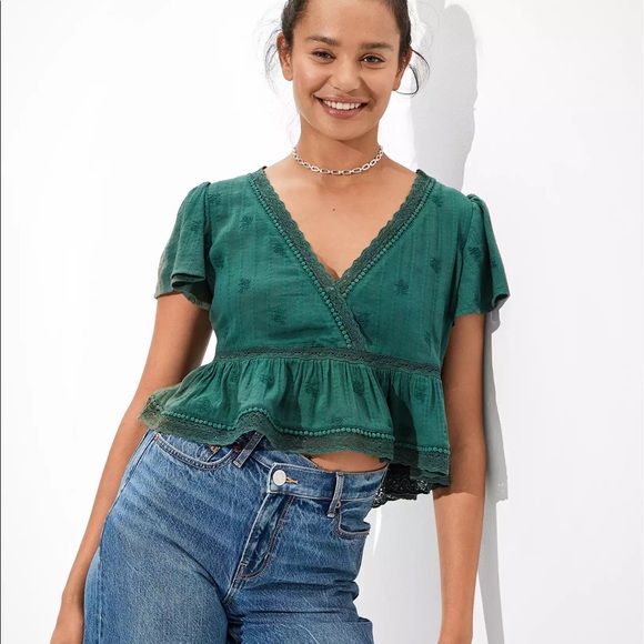 American Eagle Outfitters Tops - ISO this American Eagle wrap front blouse